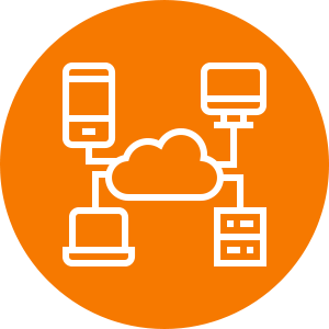 remote working cloud icon